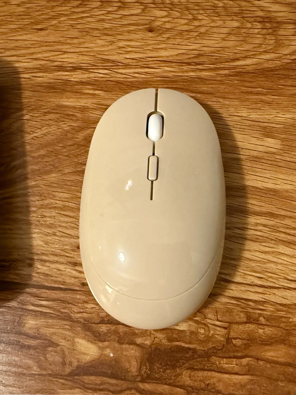 Cream and Pastel Round-Key Typewriter Style Wireless Keyboard and Mouse Set
